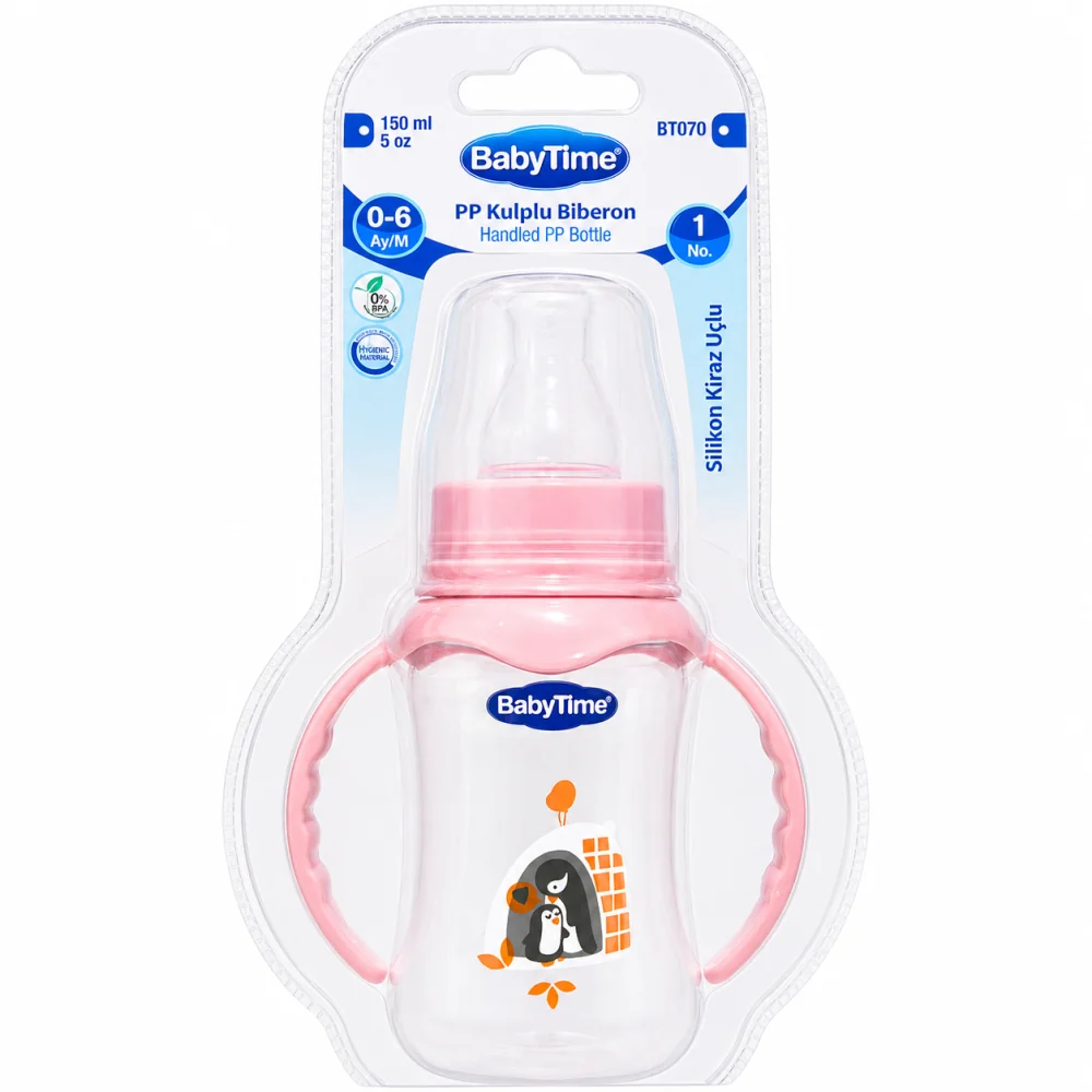 BABYTIME - BIBERON EN PP AVEC POIGNEES 150ML BT070