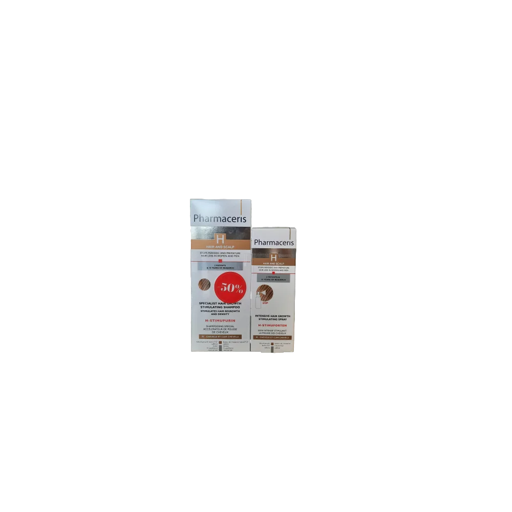 PHARMACERIS H COFFRET SOIN INTENSIF STIMULANT DE LA POUSSE DES CHEV...