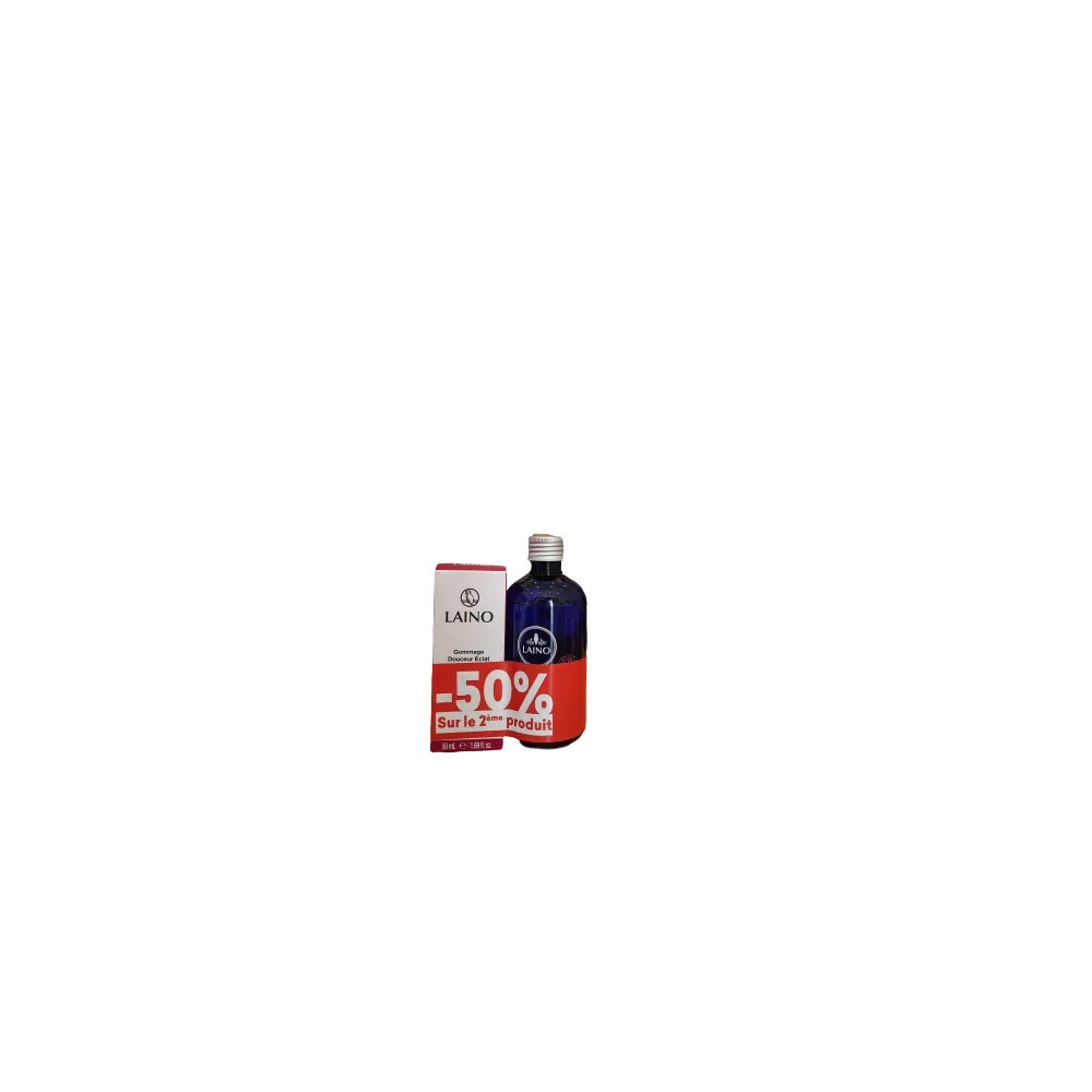 LAINO COFFRET GOMMAGE DOUCEUR ECLAT 50ML+ EAU DE ROSE 50% pour Beauté