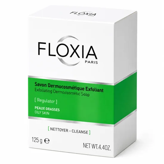 FLOXIA SAVON EXFOLIANT PURIFIANT SEBOREGULATEUR 125 G pour Beauté