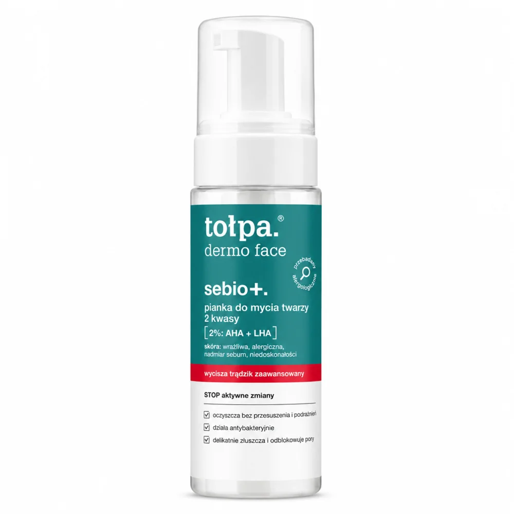 TOŁPA DERMO FACE SEBIO+ - MOUSSE NETTOYANTE VISAGE 2 ACIDES 150 ML