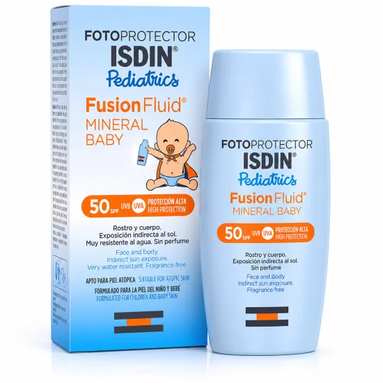 ISDIN FOTOPROTECTOR PEDIATRICS FUSION FLUID MINERAL BABY 50ML pour ...