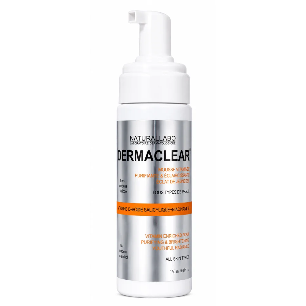 NATURALLABO DERMACLEAR® - MOUSSE NETTOYANTE VITAMINÉE ÉCLAT DE JEUNESSE 150ML