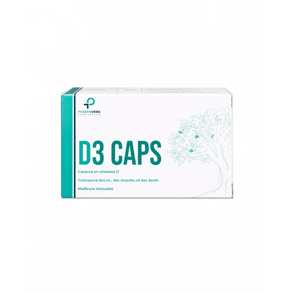 PHARMAVERA D3 CAPS VITAMINE D3 30 CAPSULES pour Femmes
