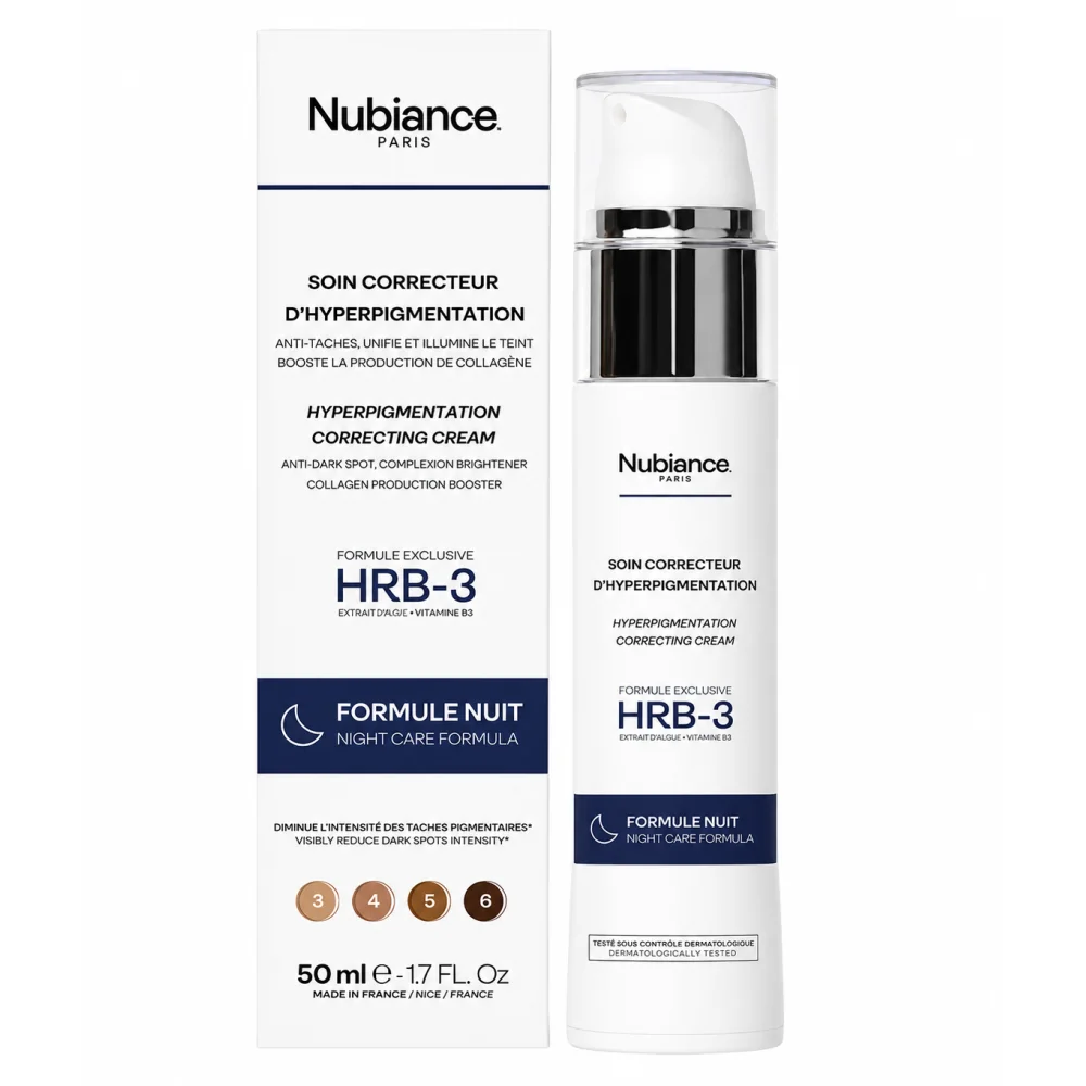 NUBIANCE Soin Correcteur d'Hyperpigmentation HRB-3, Crème Anti Tach...