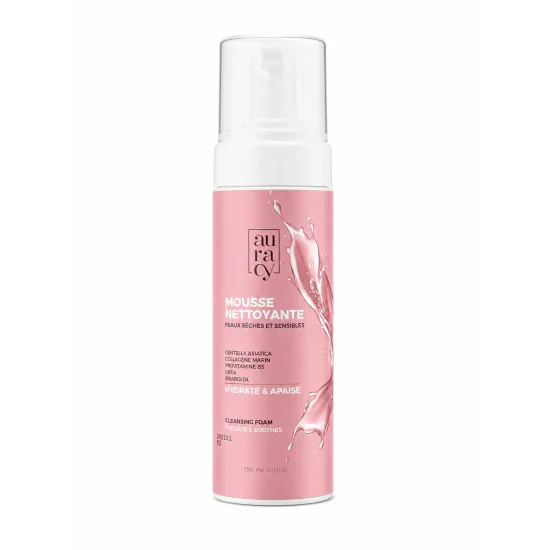 AURACY - MOUSSE NETTOYANTE PAEUX SECHES ET SENSIBLES 150ML