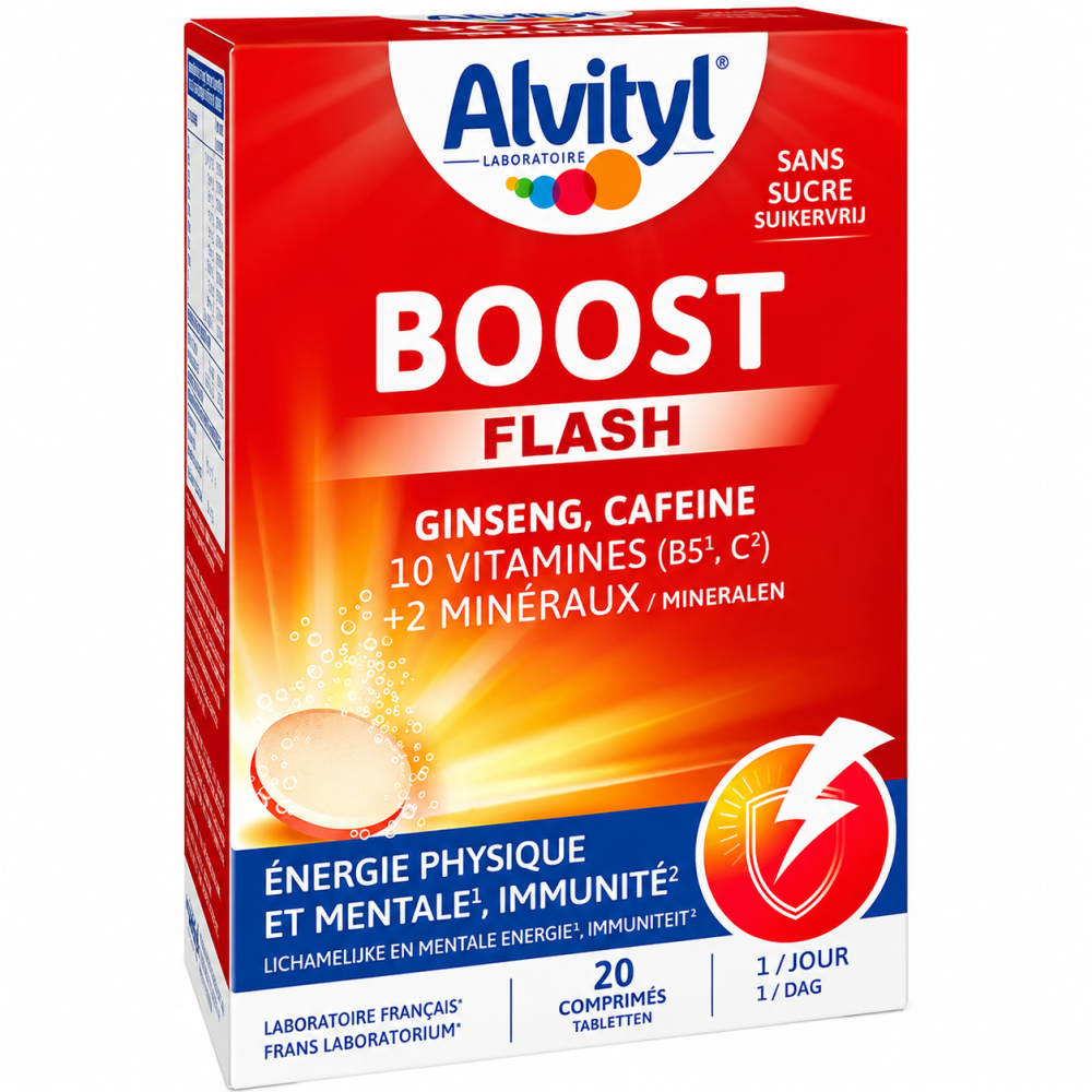 ALVITYL Boost - Ginseng et Caféine 20 comprimés pour Spécial Covid