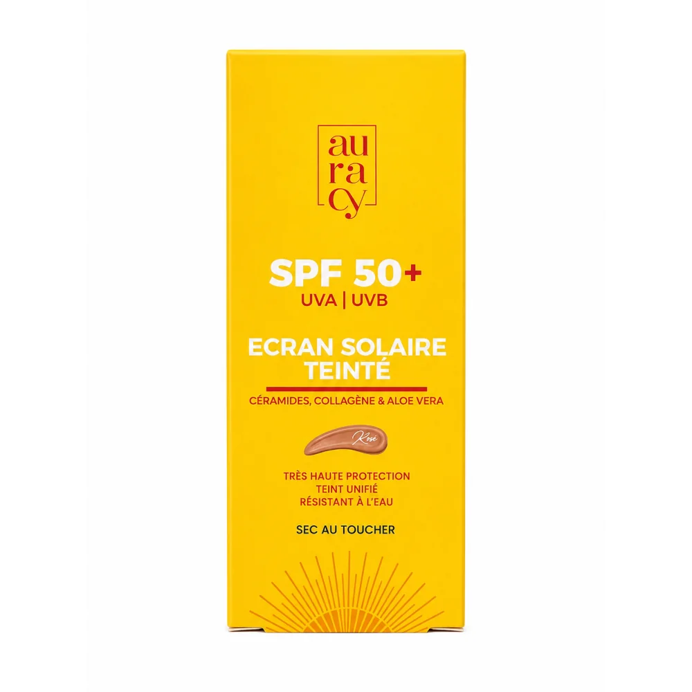 AURACY ECRAN TEINTE ROSE SPF 50+ pour Femmes