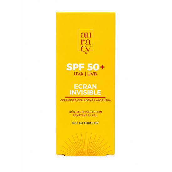 Auracy - Ecran solaire invisible - spf50+ - 50gr pour Femmes