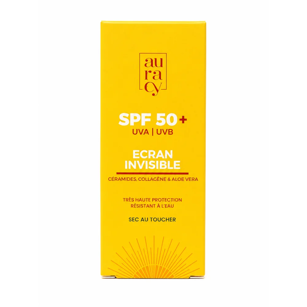 Auracy - Ecran solaire invisible - spf50+ - 50gr pour Femmes