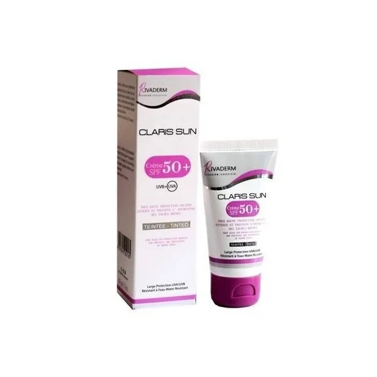 RIVADERM CLARIS SUN SPF50+ 50ml pour Beauté