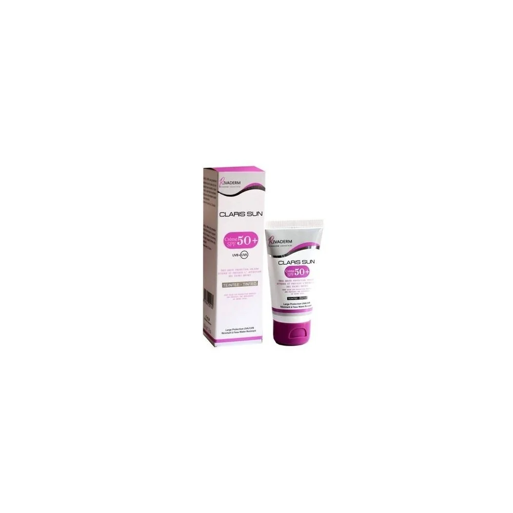 RIVADERM CLARIS SUN SPF50+ 50ml pour Beauté