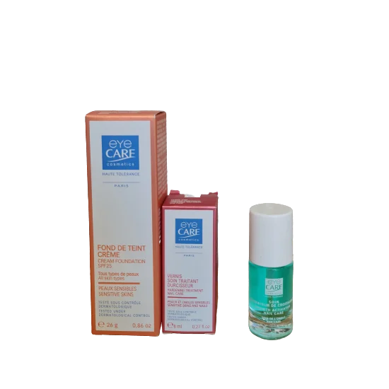 EYE CARE COFFRET FOND DE TEINT + VERNIS SOIN DURCISSEUR + SOIN ACTI...