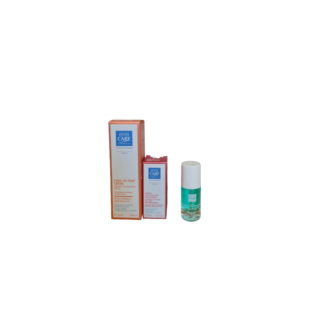 EYE CARE COFFRET FOND DE TEINT + VERNIS SOIN DURCISSEUR + SOIN ACTI...