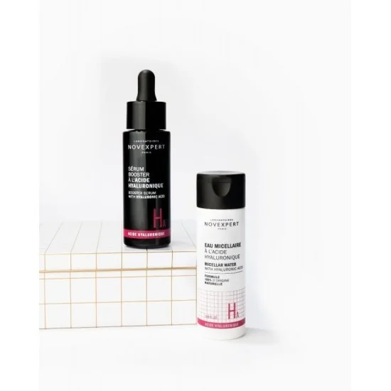 NOVEXPERT COFFRET ACIDE HYALUNIQUE+ EAU MICELLAIRE pour Nos Promotions