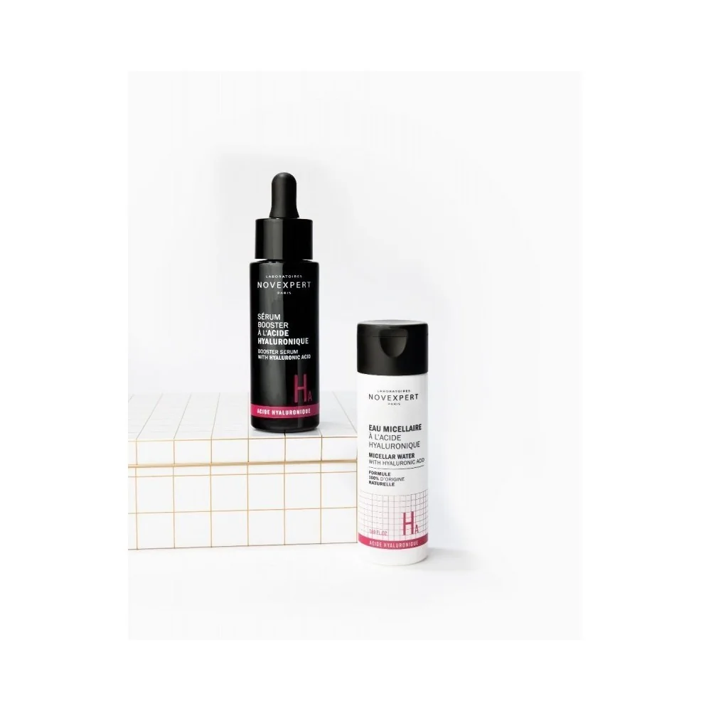 NOVEXPERT COFFRET ACIDE HYALUNIQUE+ EAU MICELLAIRE pour Nos Promotions