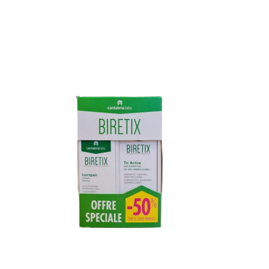 BIRETIX PACK ISOREPAIR CR + BIRETIX TRIACTIVE -50% pour Beauté