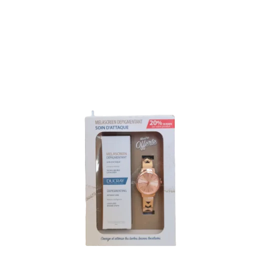 DUCRAY MELASCREEN DEPIGMENTANT SOIN D'ATTAQUE COFFRET AVEC MONTRE p...