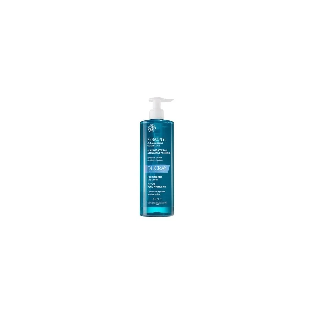DUCRAY KERACNYL GEL MOUSSANT 400ML pour Beauté