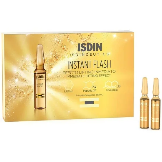 ISDIN INSTANT FLASH 5 AMPOULES pour Beauté