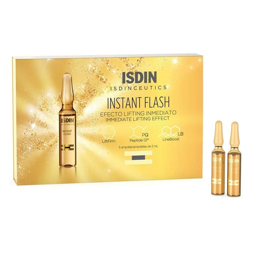 ISDIN INSTANT FLASH 5 AMPOULES pour Beauté
