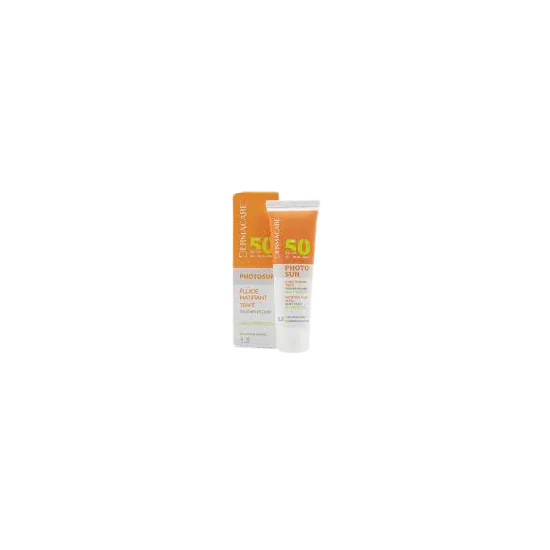 DERMACARE PHOTOSUN FLUIDE MATIFIANT TEINTÉ 1.5 pour Beauté