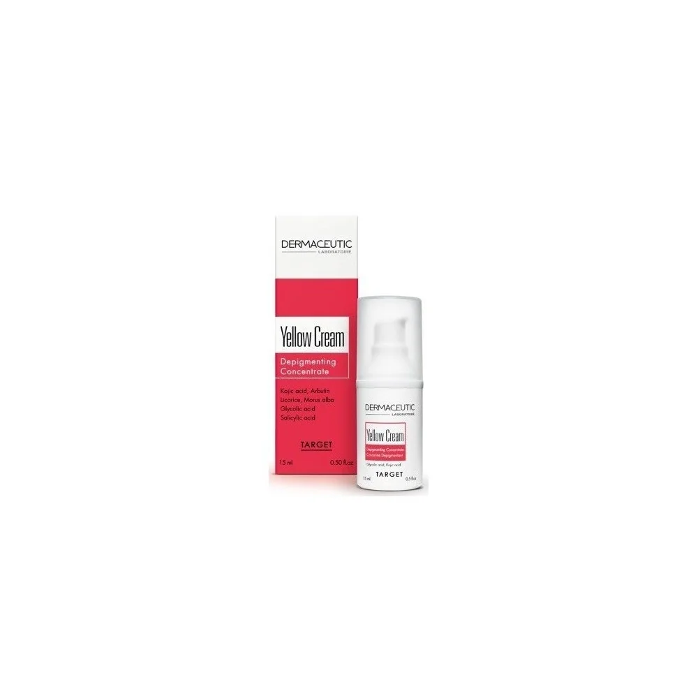 Dermaceutic Yellow Cream, Concentré Dépigmentant 15ml pour Beauté