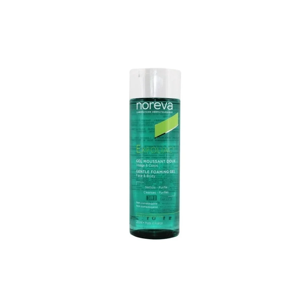Noreva - EXFOLIAC Gel Moussant Doux, 200ml pour Beauté
