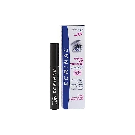 ECRINAL MASCARA NOIR FORTIFIANT 7ML pour Beauté