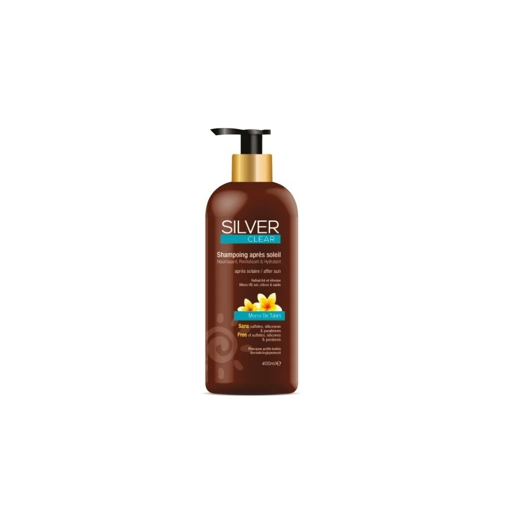 SILVER Clear Shampoing Après-Soleil 400 Ml pour Beauté