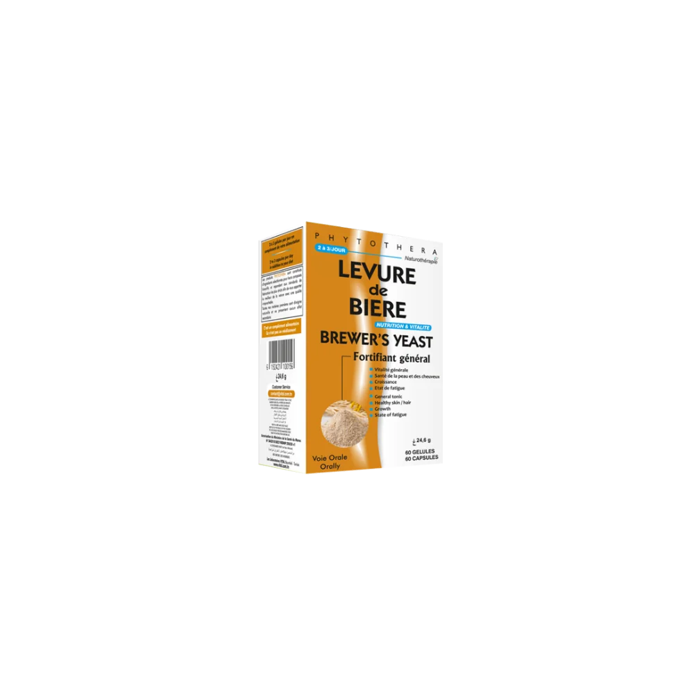 PHYTOTHERA LEVURE DE BIERE 60 gelules pour Beauté