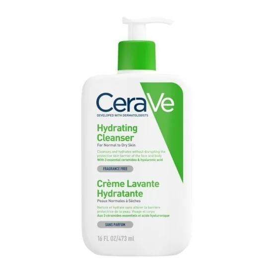 CERAVE CRÈME LAVANTE HYDRATANTE 473 ML pour Beauté