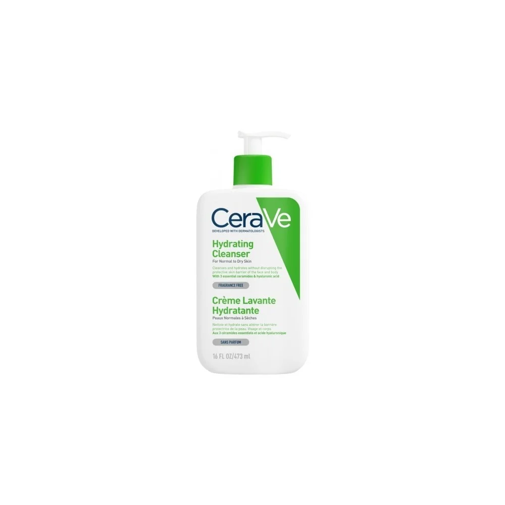 CERAVE CRÈME LAVANTE HYDRATANTE 473 ML pour Beauté