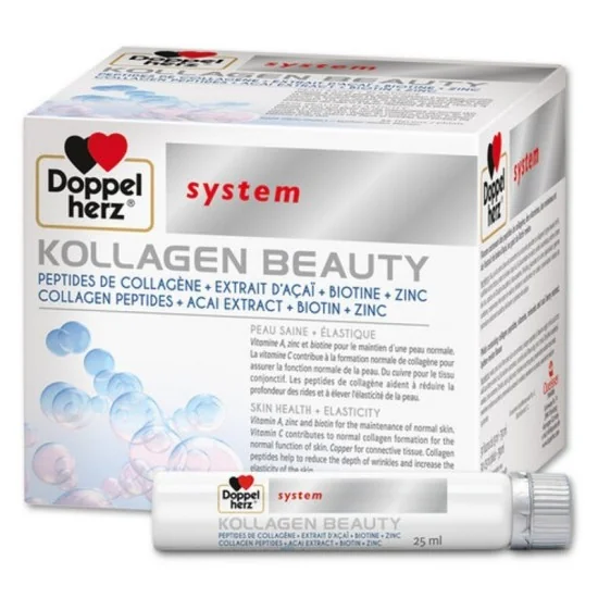 DOPPEL HERZ - AKTIV KOLLAGEN BEAUTY 30 DOSES (3*10 DOSES) pour Beauté