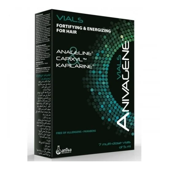 ANIVAGENE Ampoules Fortifiantes & Energisantes Cheveux 7X5ML pour B...