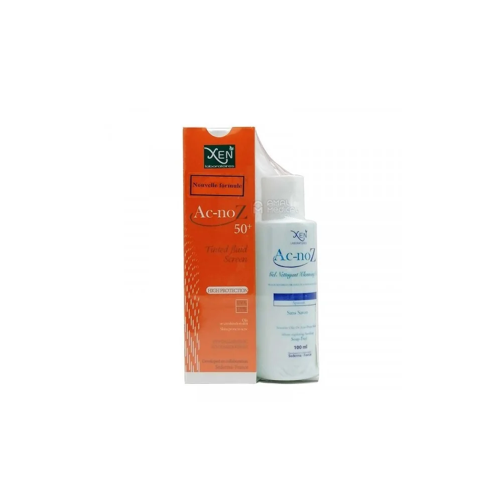 XEN AC-NOZ ECRAN TEINTÉ SPF50+ + AC-NOZ GEL 100 ML OFFERT pour Beauté
