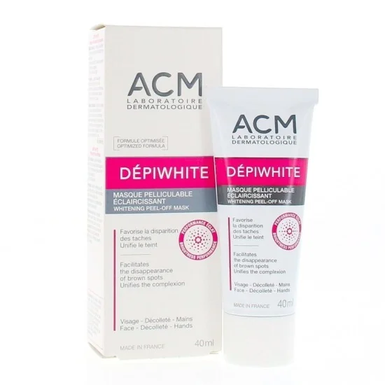 ACM DEPIWHITE MASQUE PELLICULABLE ECLAIRCISSANT 40ML pour Beauté