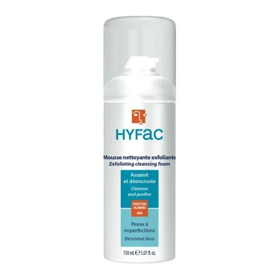 HYFAC MOUSSE NETTOYANTE EXFOLIANTE 150ML pour Beauté