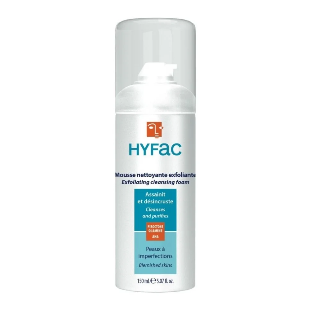 HYFAC MOUSSE NETTOYANTE EXFOLIANTE 150ML pour Beauté