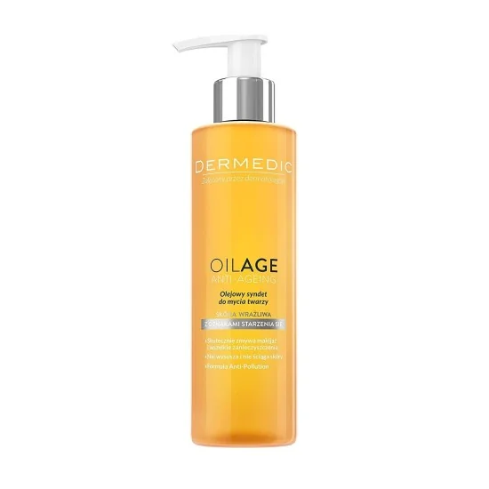 DERMEDIC OILAGE SYNDET HUILEUX NETTOYANT ANTI-AGE 200ML pour Beauté