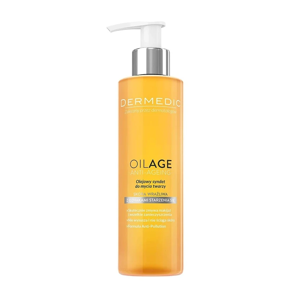DERMEDIC OILAGE SYNDET HUILEUX NETTOYANT ANTI-AGE 200ML pour Beauté
