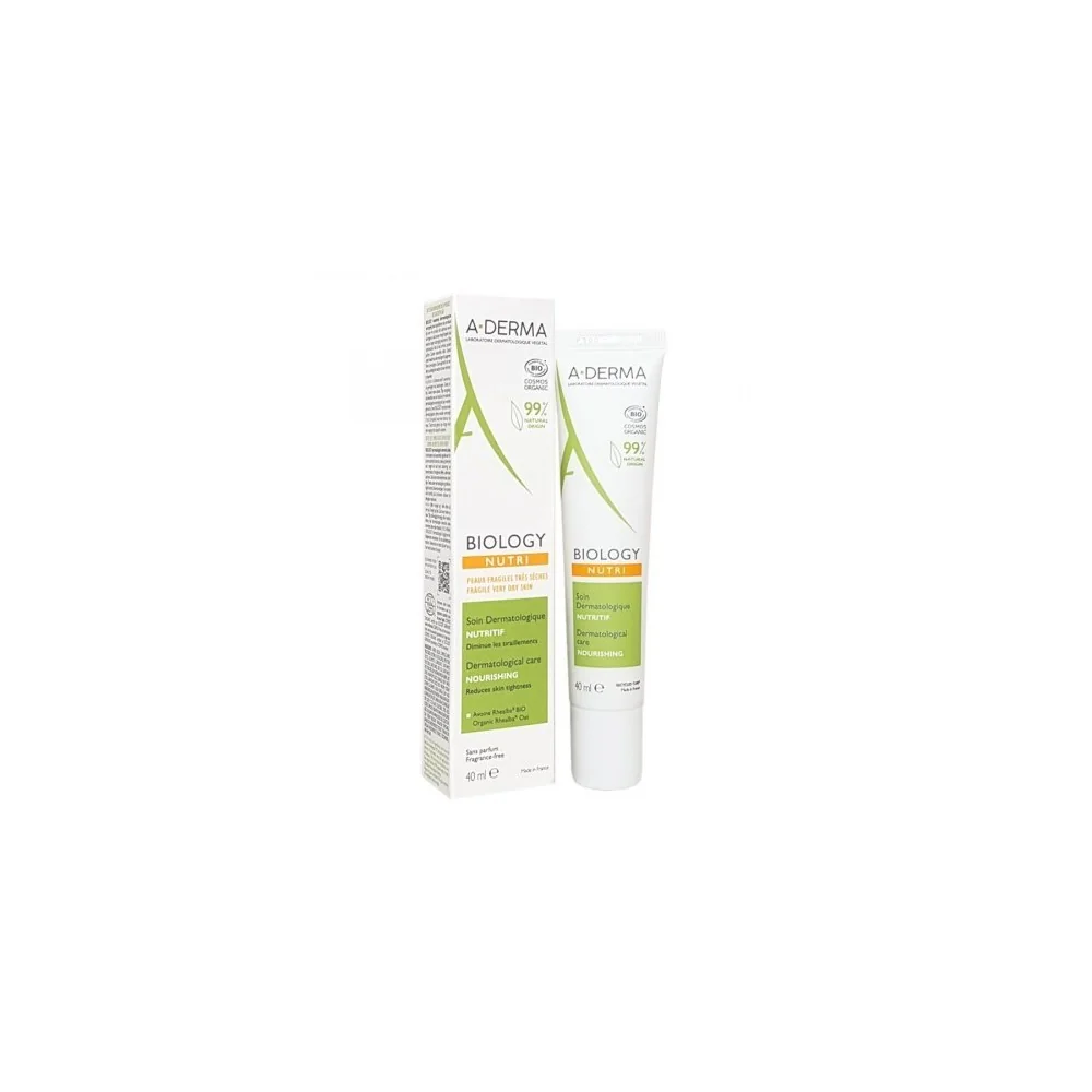A-DERMA BIOLOGY NUTRI SOIN NUTRITIF PEAUX FRAGILES TRES SECHES 40ML...