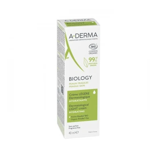 A-DERMA BIOLOGY - CREME LEGERE HYDRATANTE PEAUX FRAGILE 40ML pour B...