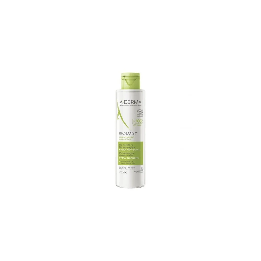 A-DERMA BIOLOGY EAU MICELLAIRE DERMATOLOGIQUE HYDRA-NETTOYANTE 200M...