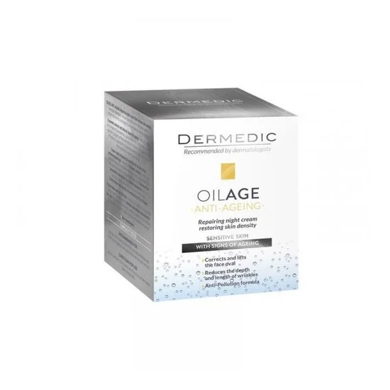 DERMEDIC OILAGE CREME DE NUIT REPARACTRICE ANTI-AGE 50ML pour Beauté