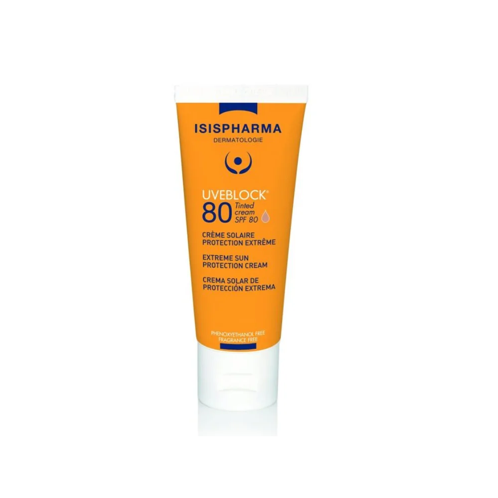 ISISPHARMA UVEBLOCK ECRAN SPF 80 TEINTE, 40ML pour Beauté