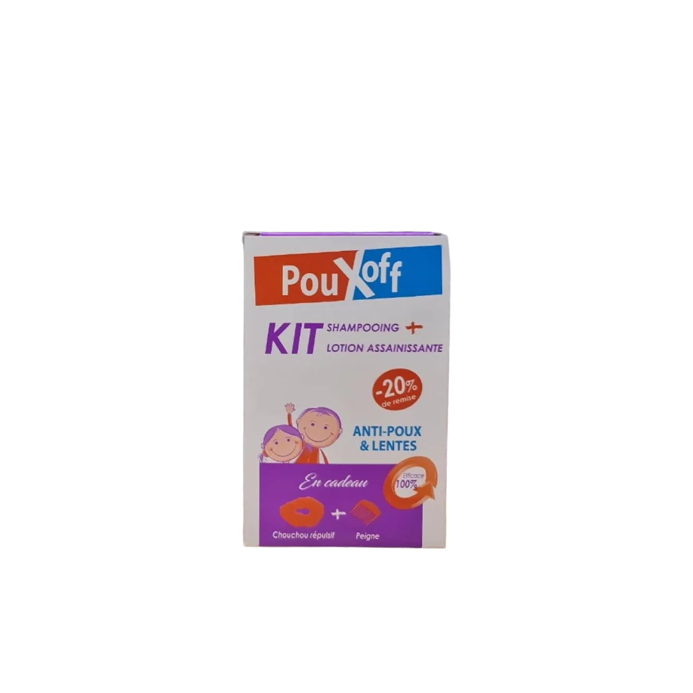 POUX OFF KIT SHAMPOOING ANTI POUX + LOTION ASSAINISSANTE pour Cheveux