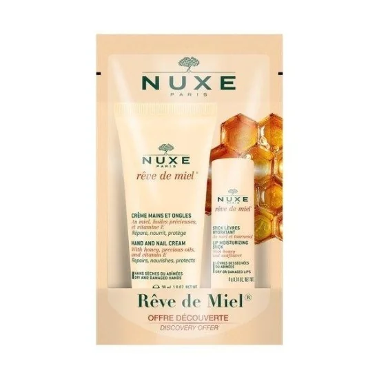 nuxe Rêve De Miel Offre Découverte CREME MAIN + STICK A LEVRE pour ...