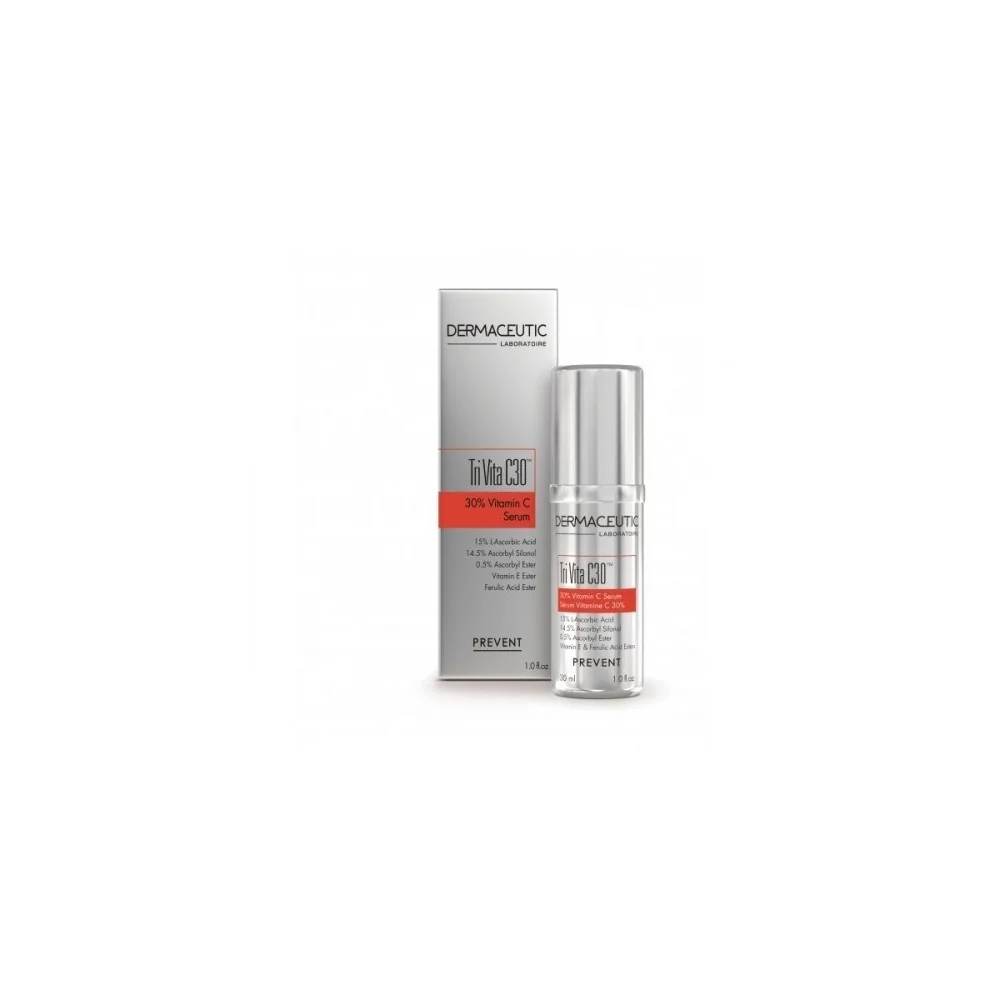 Dermaceutic Tri Vita C30 Sérum 30% Vitamine C 30 ml pour Beauté