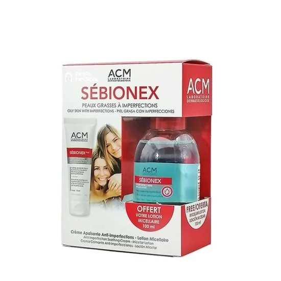 ACM Sébionex - Crème apaisante anti-imperfections + Lotion micellai...